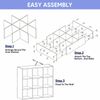 9-Cube Closet Organizer Shelves Storage White Saving Space for Room Office