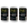 Stringliner 35090 Mason’s Line Replacement Rolls – 1/8 Lb. #18 Construction Replacement Roll Braided Black/White 125'. (3 Pack)