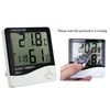 Indoor Bedroom Digital LCD Temperature Humidity Meter Clock Home Thermometer