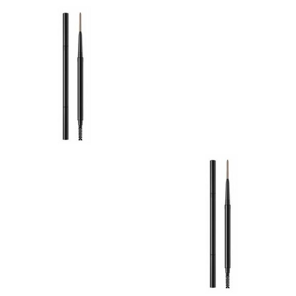 Magik 2-4 Pack Eyebrow Pencil Waterproof Smudge-proof Eyebrow Brush Microblading (Soft Coffee, 2 Pack)