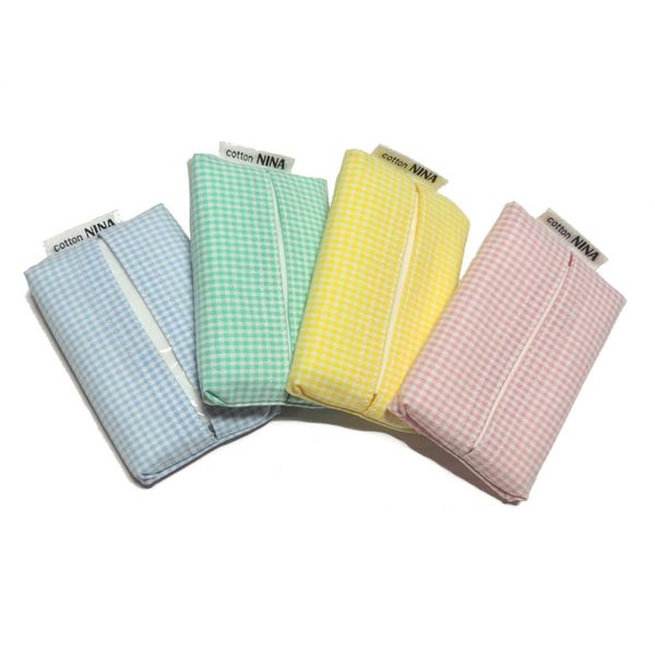 cottonNINA Pocket Tissue Case Mini Size Set (4 Pastel Colors)