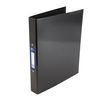 Oxford Premium A4 Ring Binder, Charcoal Black Single Folder, 25mm Capacity