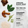 SheaMoisture African Black Soap with Shea Butter, Skin Care Regimen, Moisturizing Acne Cleanser for Clear Skin, Healthy, Glowing Skin, Real African Black Soap Bar for Face & Body (6 Pack - 8 Oz Ea)