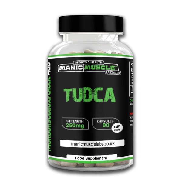 Manic Muscle Labs TUDCA Liver Support Capsules, 250mg, 90 Count, Vegan