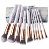 Professional Cosmetic White Marble Makeup Brushes Set 10 Pieces