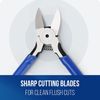 WORKPRO 2PC Wire Cutters 6 Inch Precision Flush Cutter Spring Loaded Side Pliers