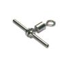 Mustad Cross Line Crimp with Rolling Swivel sz 10