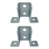 (2) 8 Hole, Wing Shaped 90 Degree Connector Bracket for 1-5/8" Strut Channel