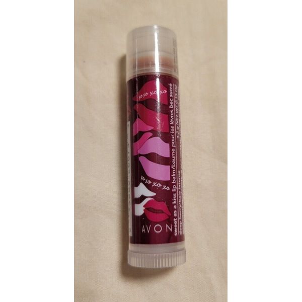 Avon Lip Balm Sweet As A Kiss Deep Berry NOS NEW