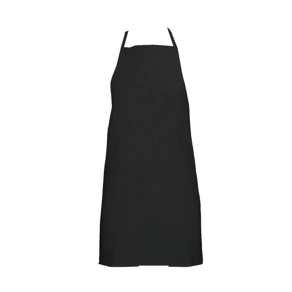 IBEX Unisex Bib Apron - No Pocket, Professional Kitchen Apron for Chefs, Waiters, Cooks, Bar Staff, Catering, Black