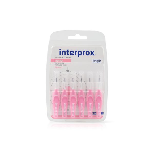 Interprox 4G Interdentalbürsten rosa nano 6 Stück Packung