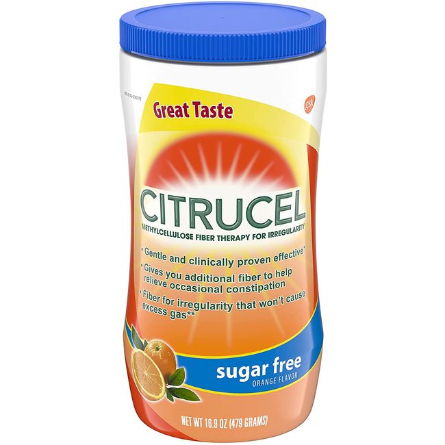 Citrucel Sugar Free Fiber Powder for Occasional Constipation Relief, Methyl