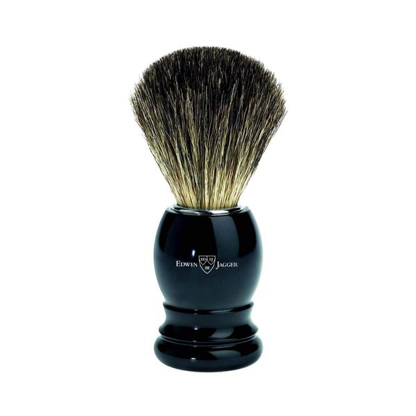 Rasierpinsel Dachs Pure Badger Edwin Jagger schwarz