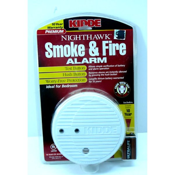 Kidde Nighthawk Smoke & Fire Alarm Protector Battery operated Model 0916LLN [J]