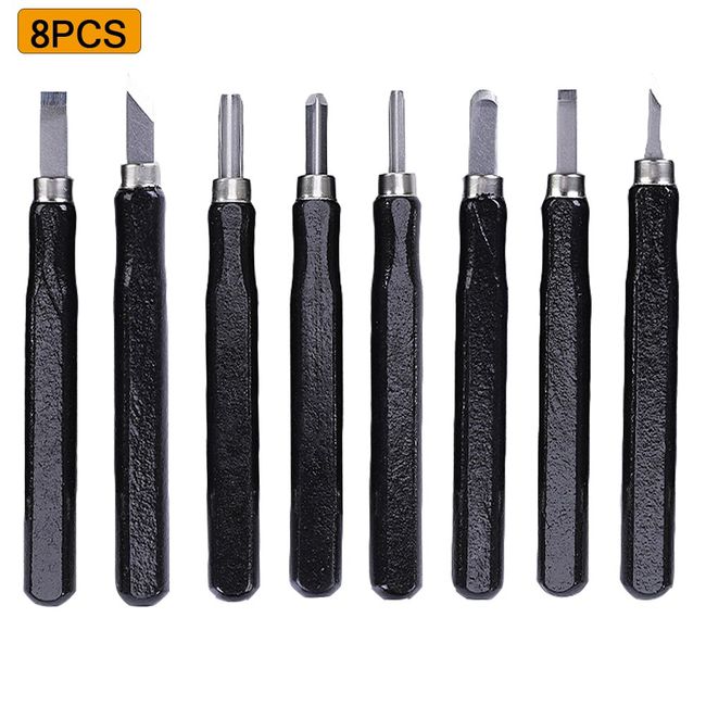 12pcs Wood Carving Chisels Tools Wood Carving for Woodworking Engraving  Olive Carving Knife Handmade Knife Tool Set 