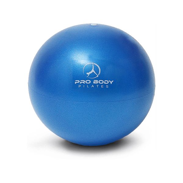 ProBody Pilates Ball Small Exercise Ball, 9 Inch Bender Ball, Mini Soft Yoga Ball, Workout Ball for Stability, Barre, Ab, Core, Physio and Physical Therapy Ball at Home Gym & Office (Blue)