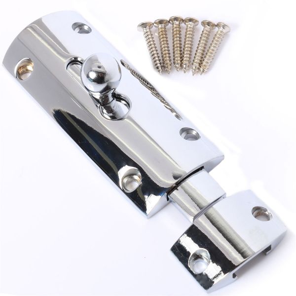 Polished Chrome 3" / 75mm Door Bolt