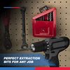 NEIKO 01925A Screw-Extractor And Left-Hand Drill-Bit Set, HSS M2 Steel Drill Bits, Alloy Spiral Flutes, Reverse Drill-Bit And Bolt Extractor, Easily Remove Stripped Screws And Broken Bolts, 10 Pieces