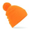 Beechfield Thermal Snowstar Beanie - Double Layer Knit - Fluorescent Orange