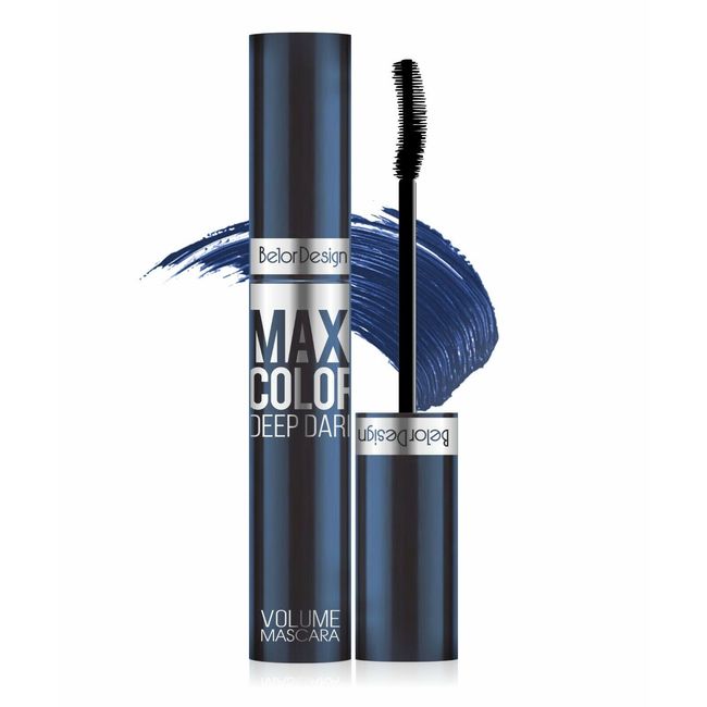 Belor Design Maxi Color | Maximum Volume MASCARA, Deep Blue