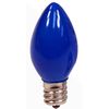 25 Pack - C7, Opaque Blue, 7W, E12 Candelabra Base Light Bulbs For String Lights
