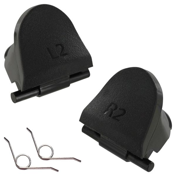 Hihouse Replacement OEM Controller L2 R2 Trigger Button & Spring Set for Sony PS4 Controller - Genuine OEM Repair Parts