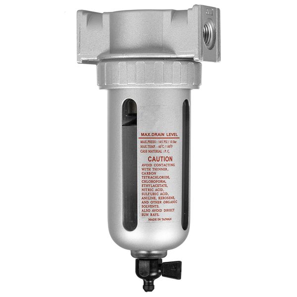 1/4" Compressed Air in Line Moisture/Water Filter Trap