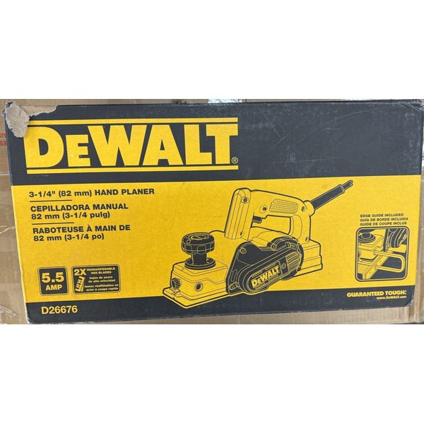 New DEWALT 5.5 Amp 3-1/4" Portable Hand Planer D26676