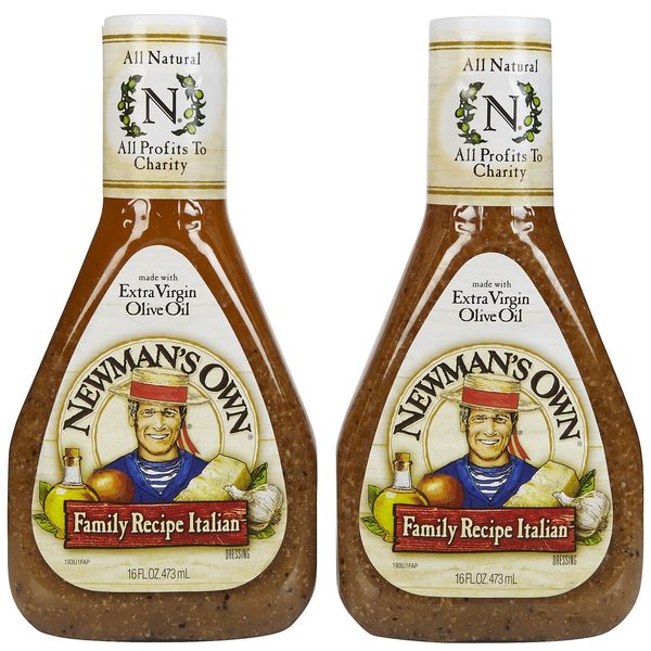 Newman's Own Family Recipie Italian Dressing, 16 Fl Oz (Pack of 2)