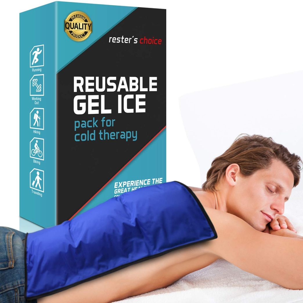 Rester's Choice Extra-Large Gel Ice Pack (13 x 22) - Reusable, Flexible,  Durable - Ideal for Back, Shoulder, Knee