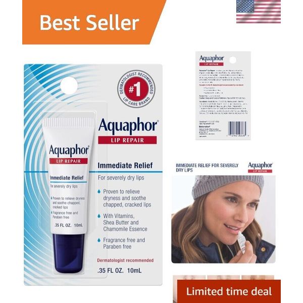 Dermatologist Recommended Lip Repair Ointment - Long-Lasting Moisture .35 oz