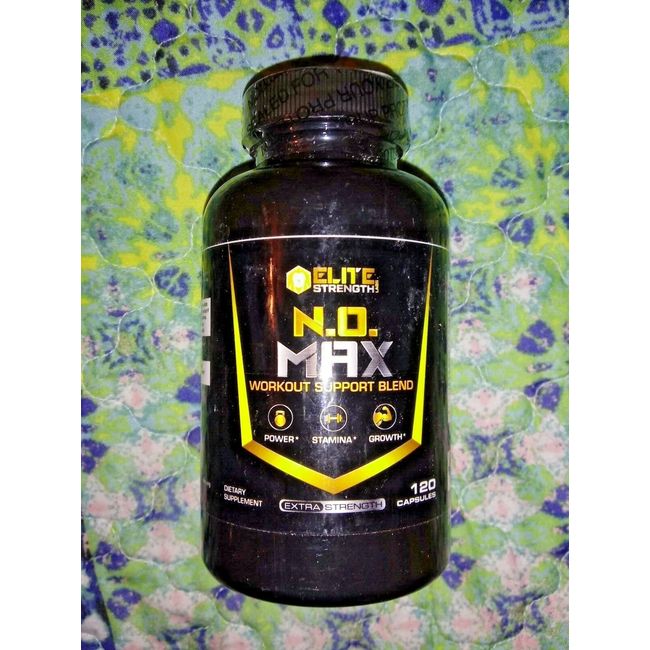 Elite Strength N.O. Max Workout Support Blend. Extra Strength, 120 Capsules