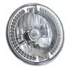 7" Split Red Halo Ring Angel Eye 6K 20/40w LED Motorcycle Headlight Bulb Single