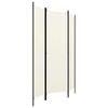 CHARMMA 3-Panel Room Divider Cream White 59.1"x70.9"