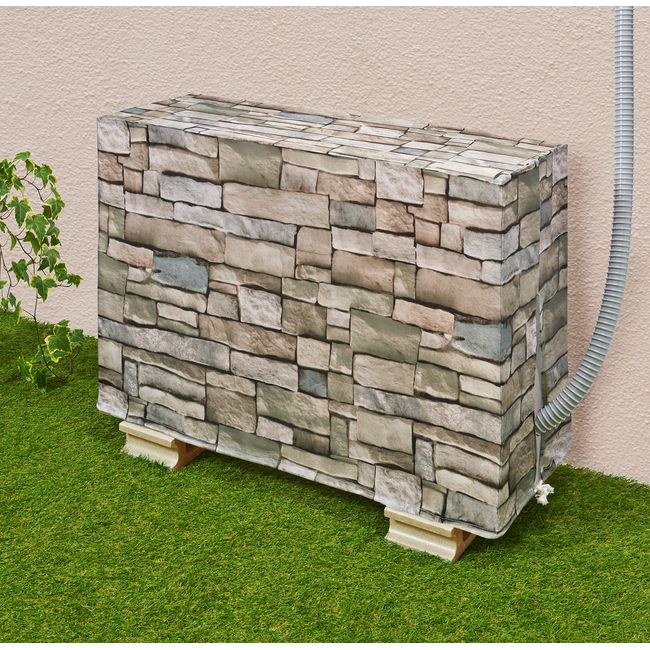 Esward Patterned Air Conditioner Outdoor Unit Cover, Stone Grain Style