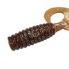 Fish WOW! 2pcs 10" with Curly Tail Extended Perch Grub Soft Lure - Root Beer