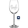 JUNIWORDS Weinglas mit Gravur, Bride to be, Weißweinglas (1004296)