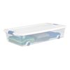 Sterilite 56 Quart Latching Stackable Wheeled Storage Container w/ Lid, (4 Pack)