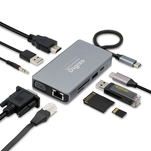 Princeton UB-CDOC9 9-in-1 USB Type-C Docking Station (PD100W Compatible, 4K Output, Lightweight, Multi-Display)