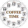 CafePress Coffee Time 10" Wall Clock for Livingroom, Kitchen, or Office