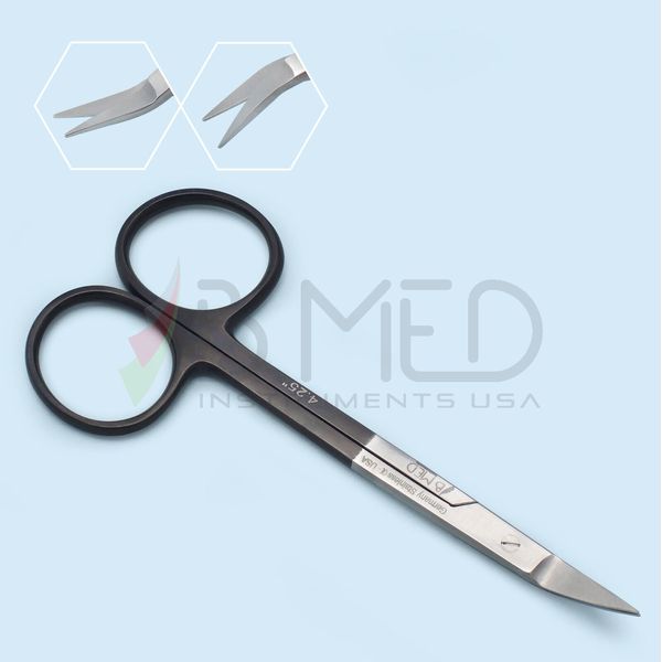 Wilmer Conjunctival Utility Scissor 4" Angled Super Cut Ophthalmic Instruments