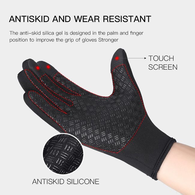 Winter Warm Gloves Mens Womens Touch Screen Windproof Thermal