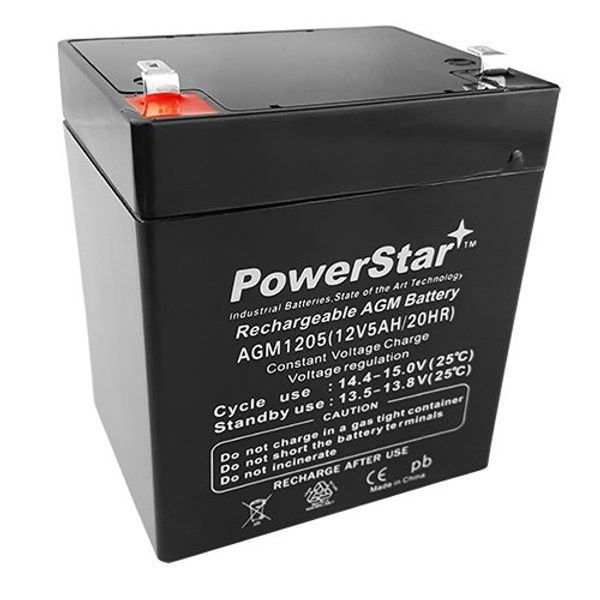 PowerStar® Replacement for WKA12-5F - 12 volt 5 ah battery