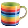Purity Style Hand Painted Rainbow Stripe Classic Small Mug