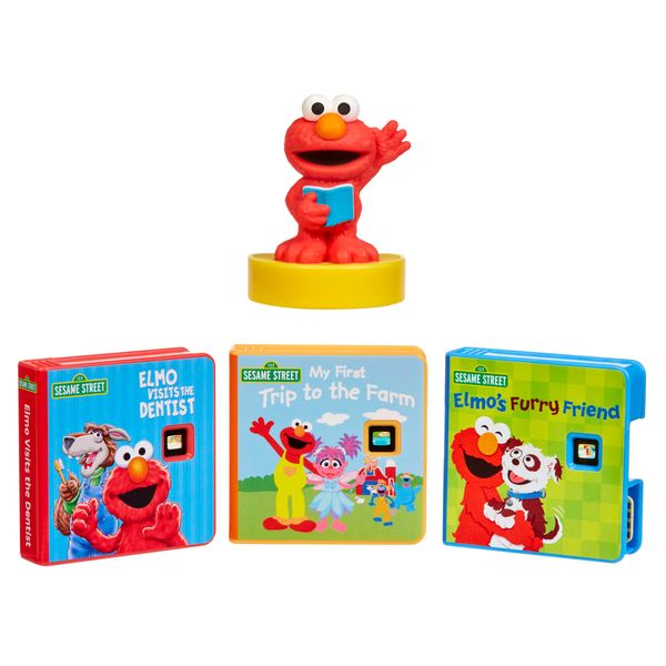 Little Tikes Story Dream Machine Sesame Street Elmo & Friends Story Collection, Storytime, Books, Audio Play Character, Toy Gift for Toddlers and Kids Girls Boys Ages 3+ Years