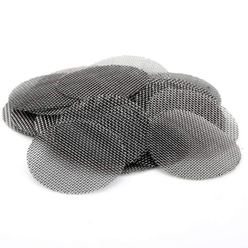 200 PCS 1 Inch Stainless Steel Pipe Screens, 1 Inch Metal Pipe Screen with Metal Box