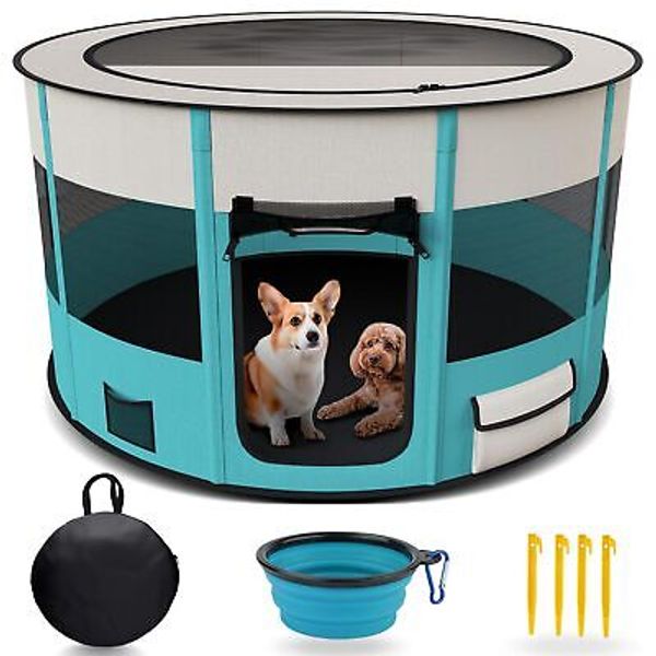 Dog Playpen Indoor, Portable Pet Playpen, Foldable Cat Playpen, Dog Cat Puppy...