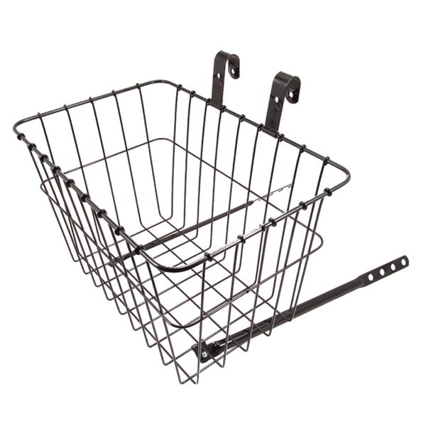 Wald 135 Front Grocery Bicycle Basket (14.5 x 9.5 x 9, Black)