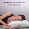 Cooling King Size Memory Foam Pillows with Zipper Adjustable Firmness 2 Pack
