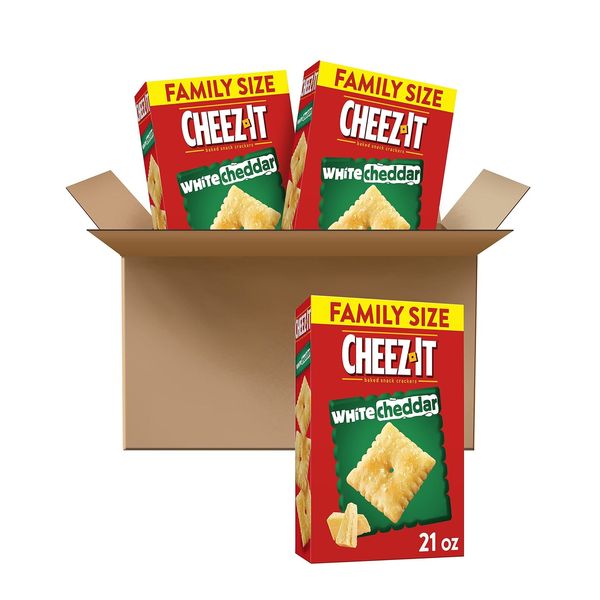 Cheez-It Cheese Crackers Baked Snack Crackers White cheddar